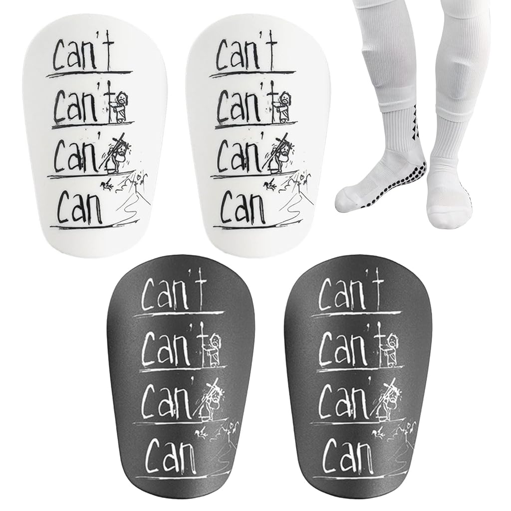 Proberos 4Pcs Graffiti Shin Guards for Teens & Adults Black and White Creative Graffiti Shin Guards EVA Cushioning Pad Anti-Impact Protective Shin Guardsfor Soccer, Rugby, Hockey, S, 6x10cm Proberos 4Pcs Graffiti Shin Guards for Teens & Adults Black and White Creative Graffiti Shin Guards EVA Cushioning Pad Anti-Impact Protective Shin Guardsfor Soccer, Rugby, Hockey, S, 6x10cm